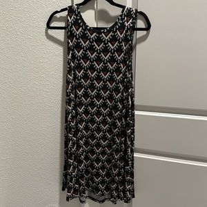 Ikat print tank dress